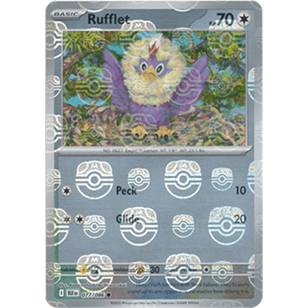 BLK 077 - Rufflet - MasterBall