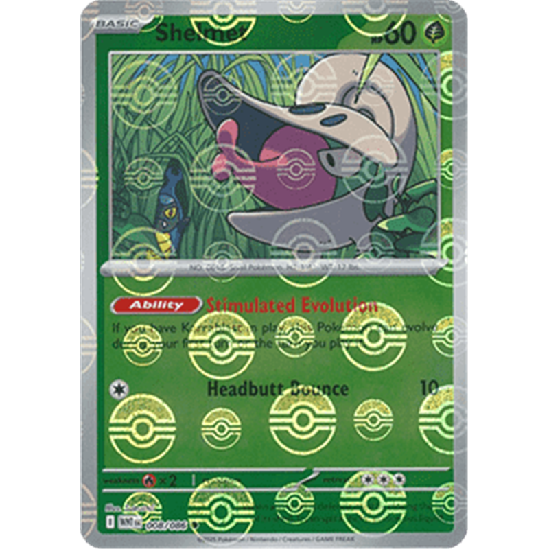 WHT 008 - Shelmet - PokeBall