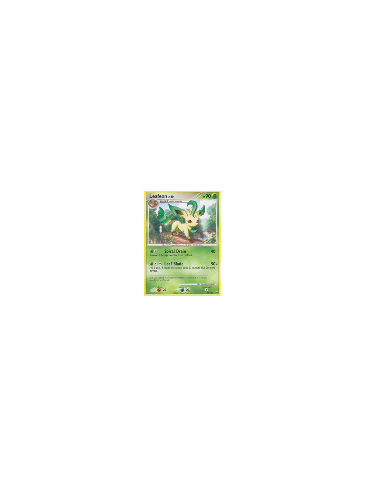 MD 024 - Leafeon Lv.40 - Reverse Holo
