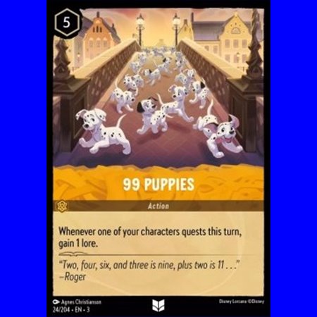 3INK 024 - 99 Puppies - Foil