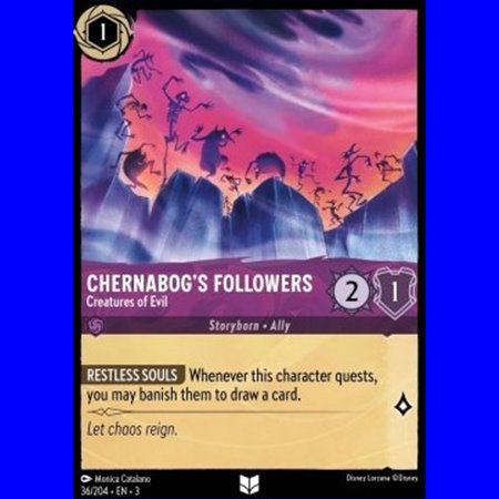 3INK 036 - Chernabog's Followers - Creatures of Evil - Foil