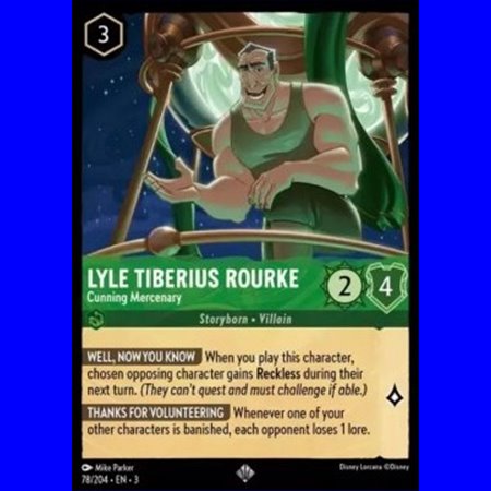 3INK 078 - Lyle Tiberius Rourke - Cunning Mercenary