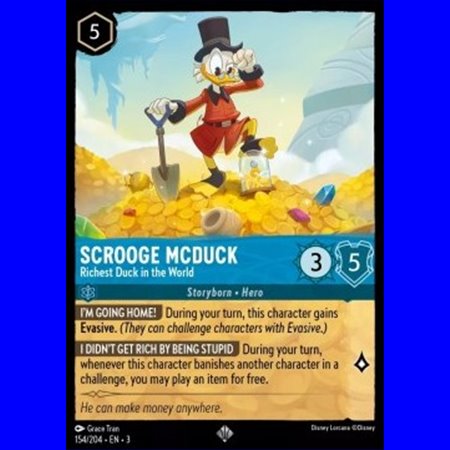 3INK 154 - Scrooge McDuck - Richest Duck in the World - Foil