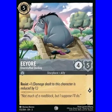3INK 172 - Eeyore - Overstuffed Donkey - Foil