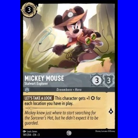 3INK 181 - Mickey Mouse - Stalwart Explorer - Foil