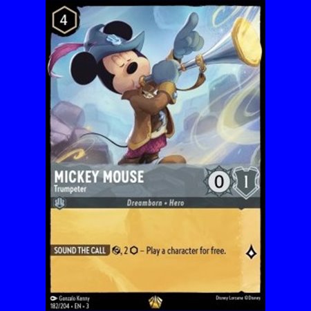 3INK 182 - Mickey Mouse - Trumpeter - Foil