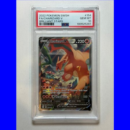 PSA - BRS 154 - Charizard V (10)