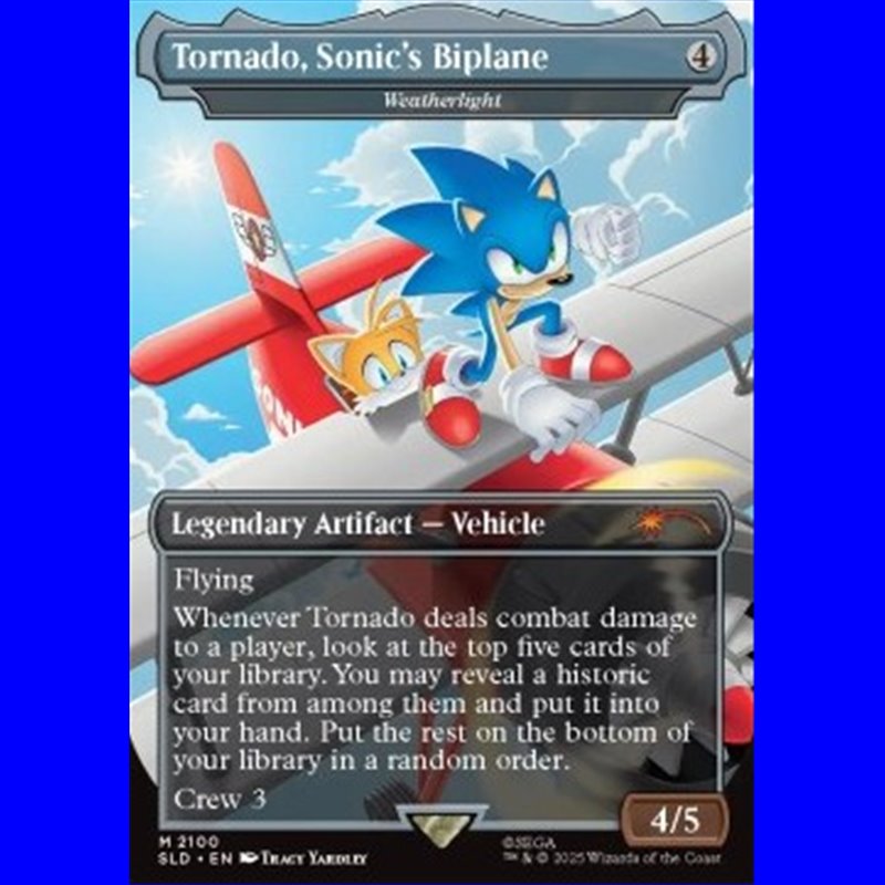 SLD 2100 - Tornado, Sonic's Biplane - Foil