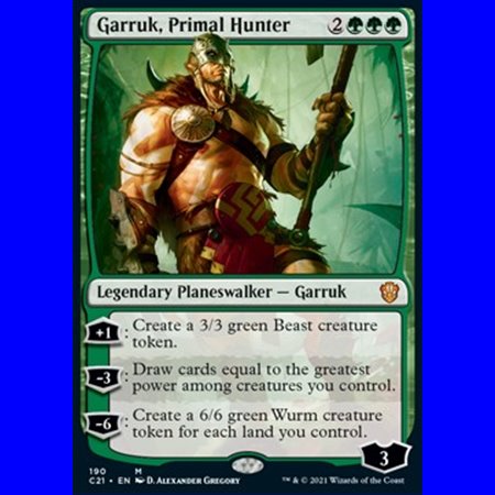 C21 190 - Garruk, Primal Hunter