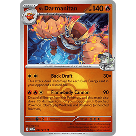 ASC 033 - N's Darmanitan - PokeBall