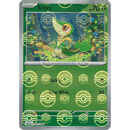 BLK 001 - Snivy - PokeBall