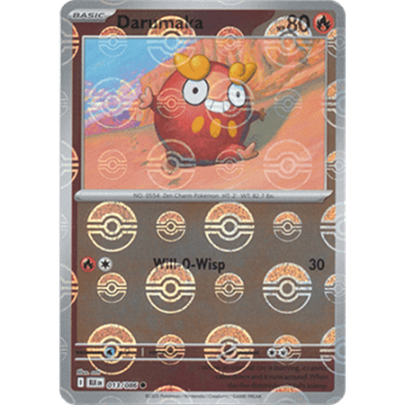 BLK 013 - Darumaka - PokeBall