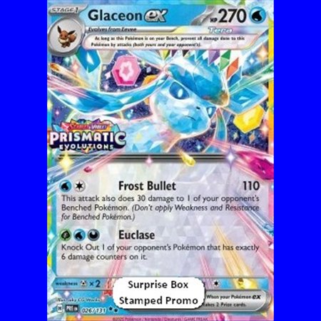 PRE 026 - Glaceon ex - Stamped - Sealed