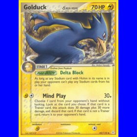 HP 043 - Golduck Delta Species - Reverse Holo