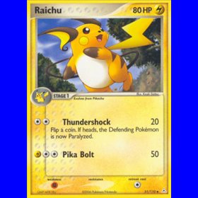 HP 051 - Raichu - Reverse Holo