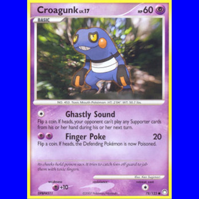 MT 078 - Croagunk Lv.17 - Reverse Holo