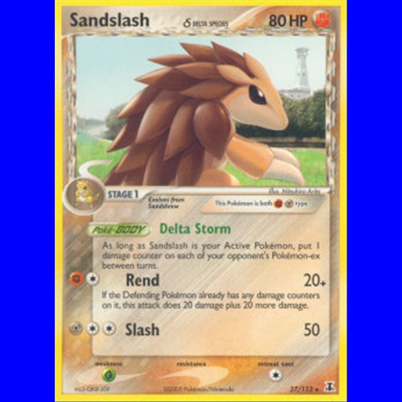 DS 027 - Sandslash Delta Species - Reverse Holo