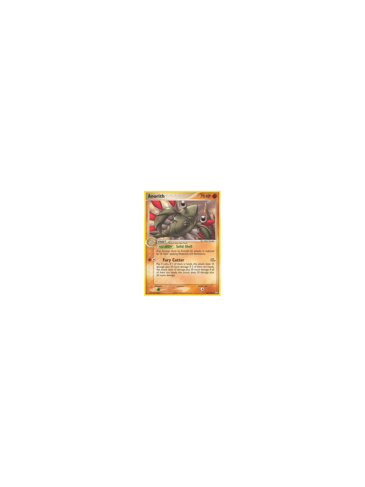 PK 026 - Anorith - Reverse Holo