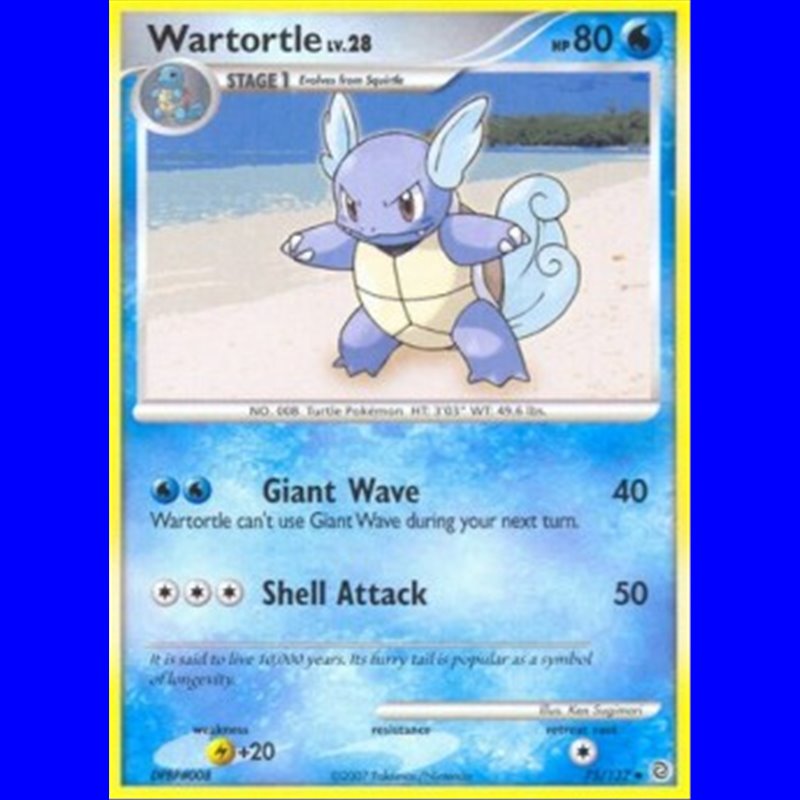 SW 075 - Wartortle Lv.28 - Reverse Holo
