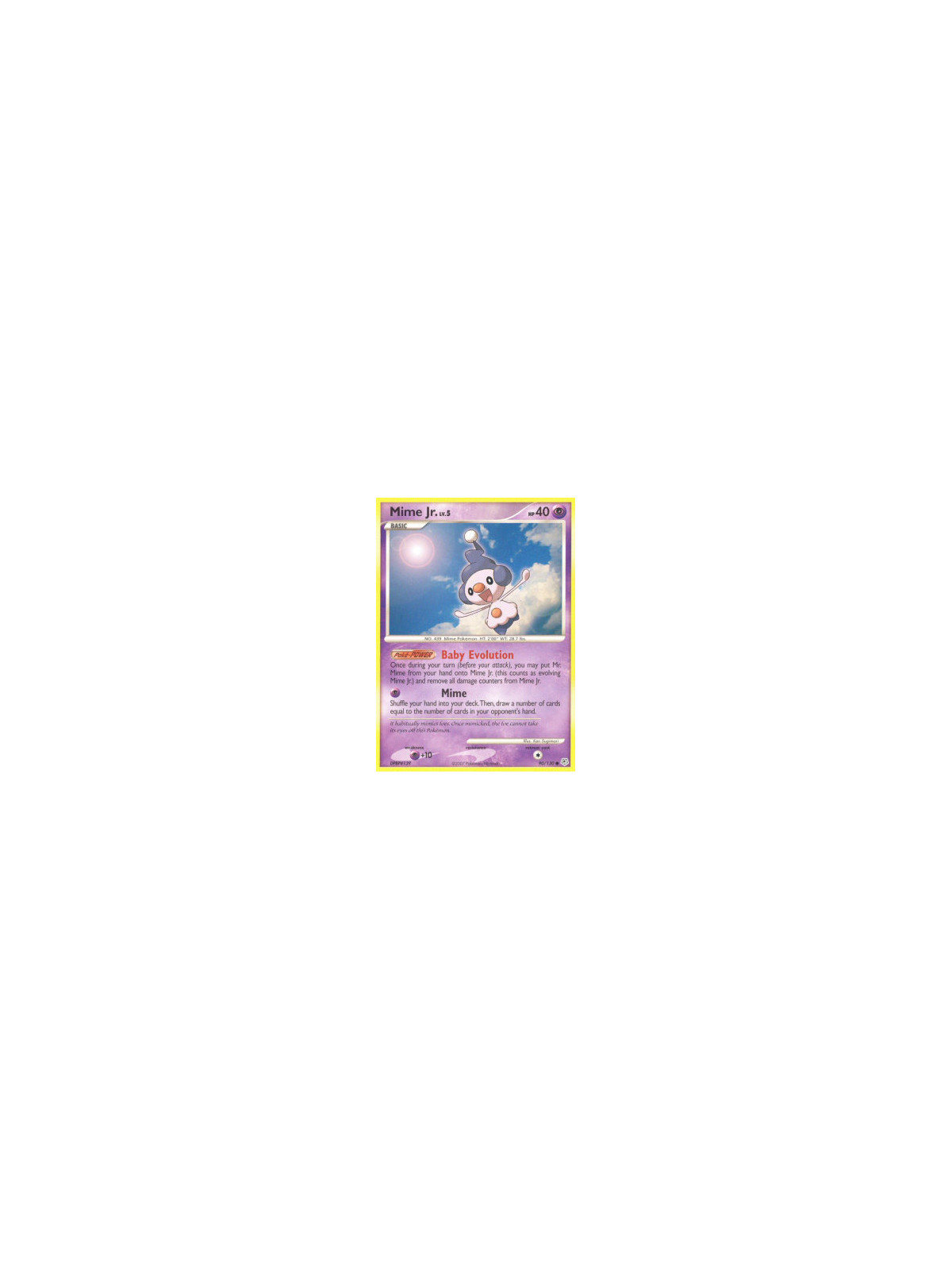 DP 090 - Mime Jr. Lv.5 - Reverse Holo