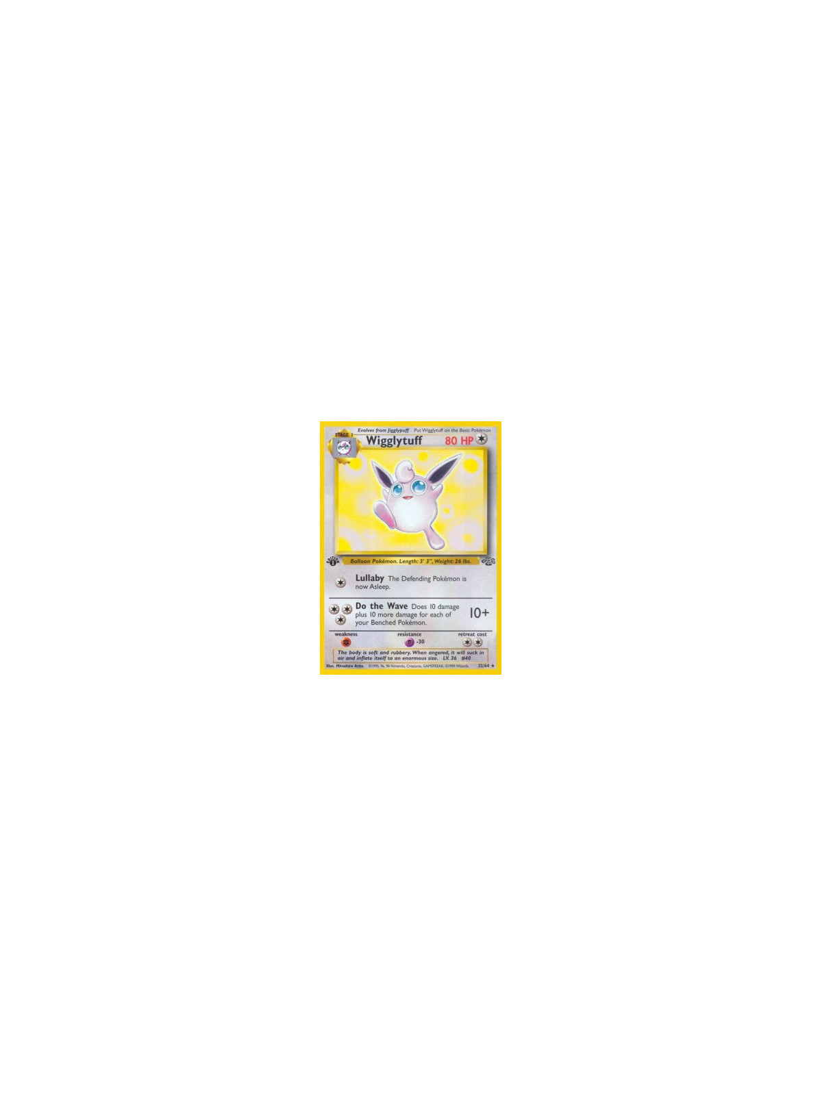 JU 032 - Wigglytuff - 1st Edition