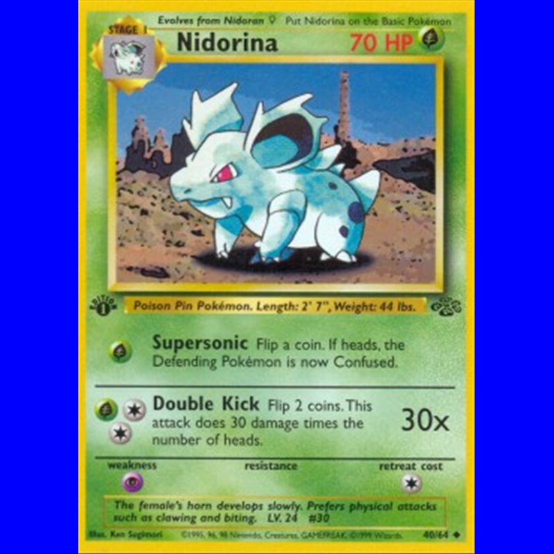 JU 040 - Nidorina - 1st Edition