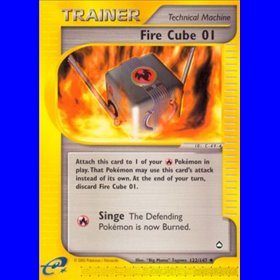 AQ 122 - Fire Cube 01 - Reverse Holo