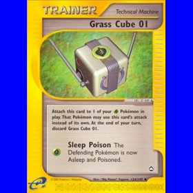 AQ 124 - Grass Cube 01 - Reverse Holo