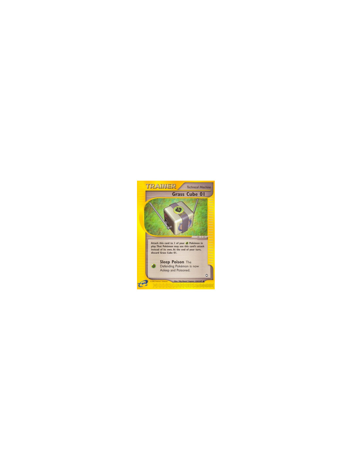 AQ 124 - Grass Cube 01 - Reverse Holo