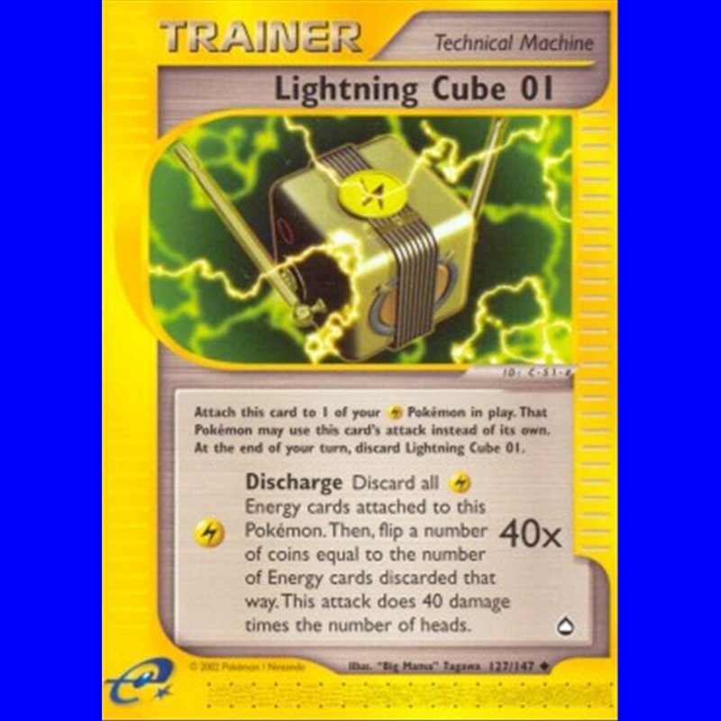 AQ 127 - Lightning Cube 01 - Reverse Holo