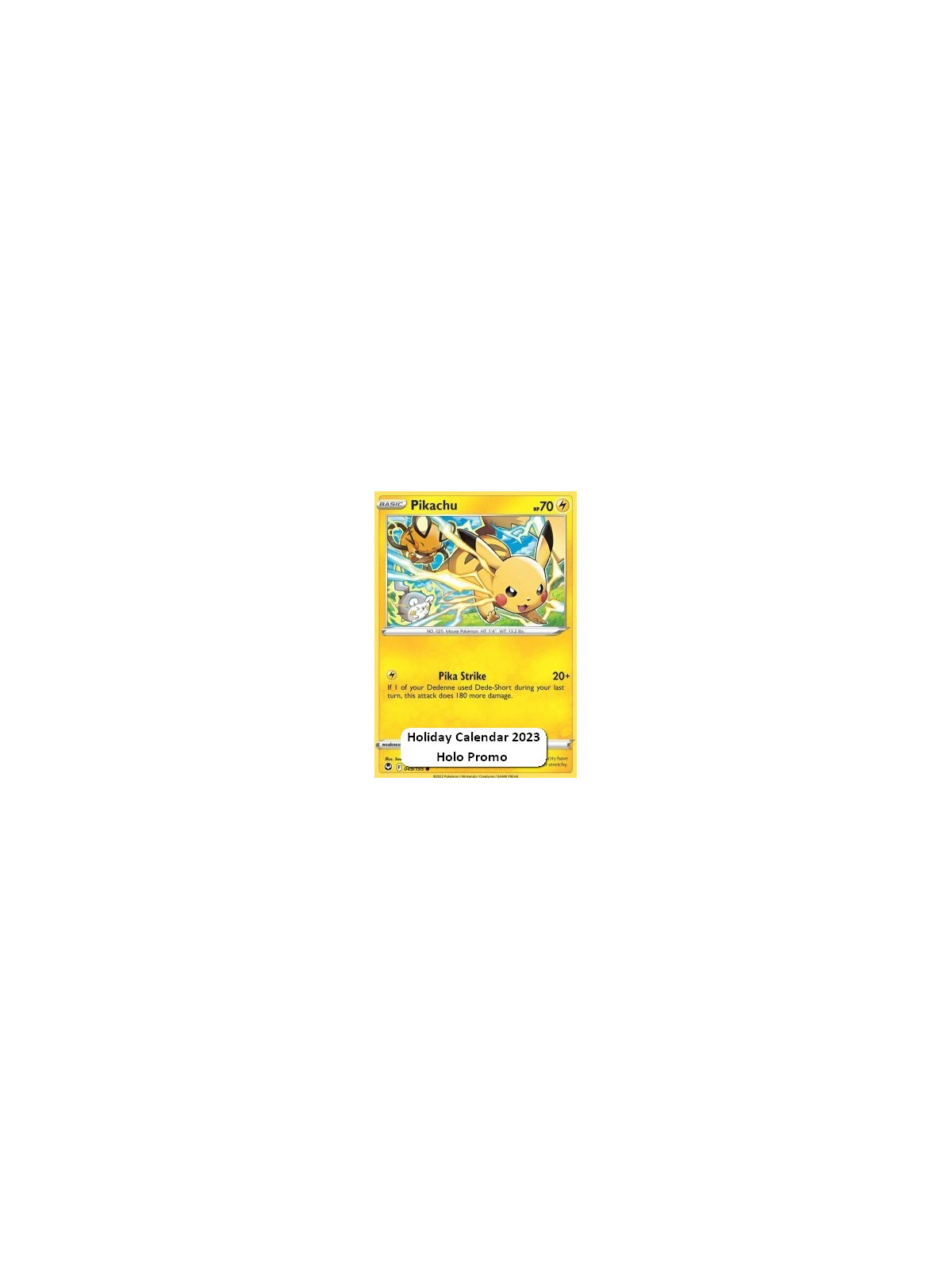 SIT 049 - Pikachu - Snow Stamp - Sealed