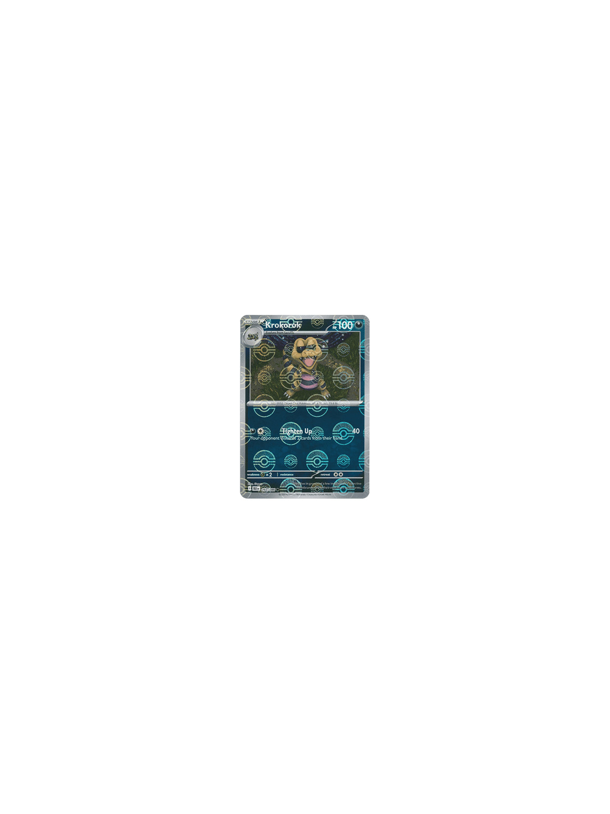 BLK 058 - Krokorok - PokeBall