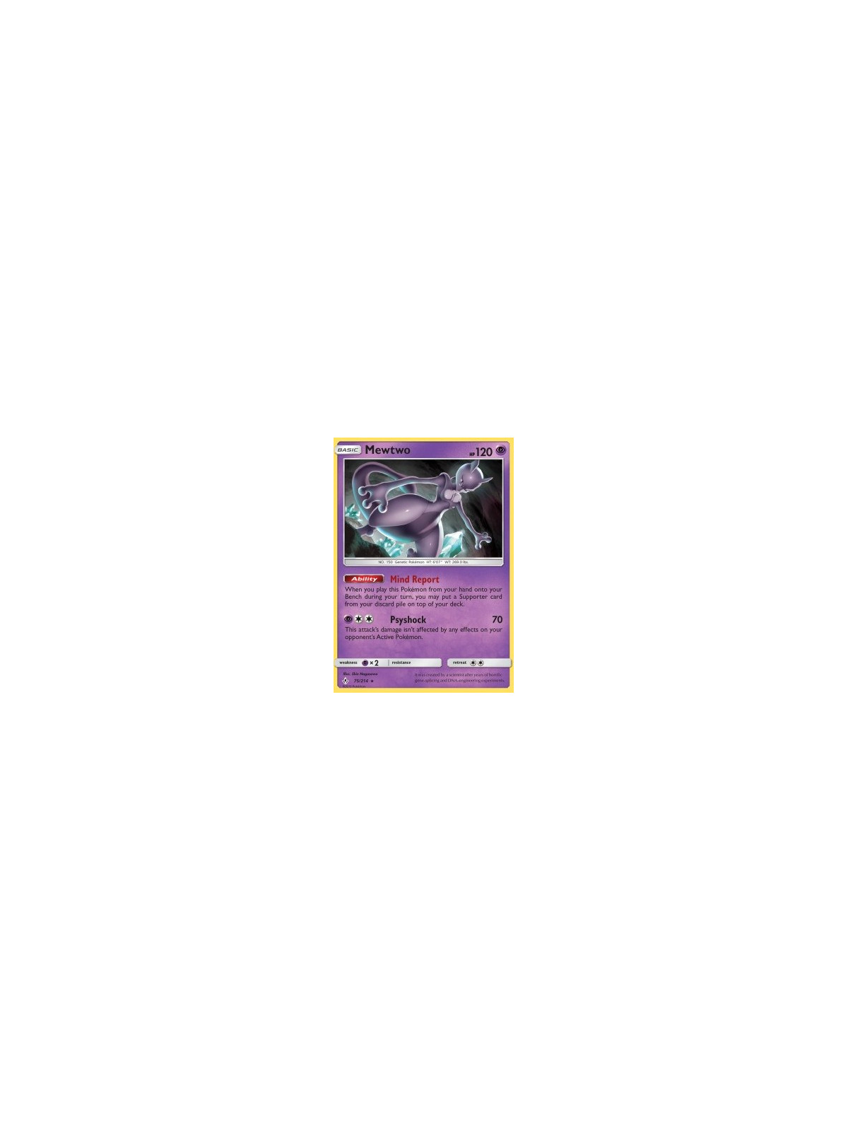 UNB 075 - Mewtwo - Cosmos Holo