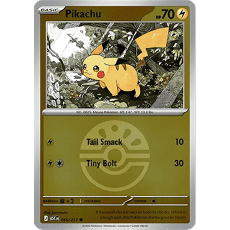 ASC 055 - Pikachu - PokeBall