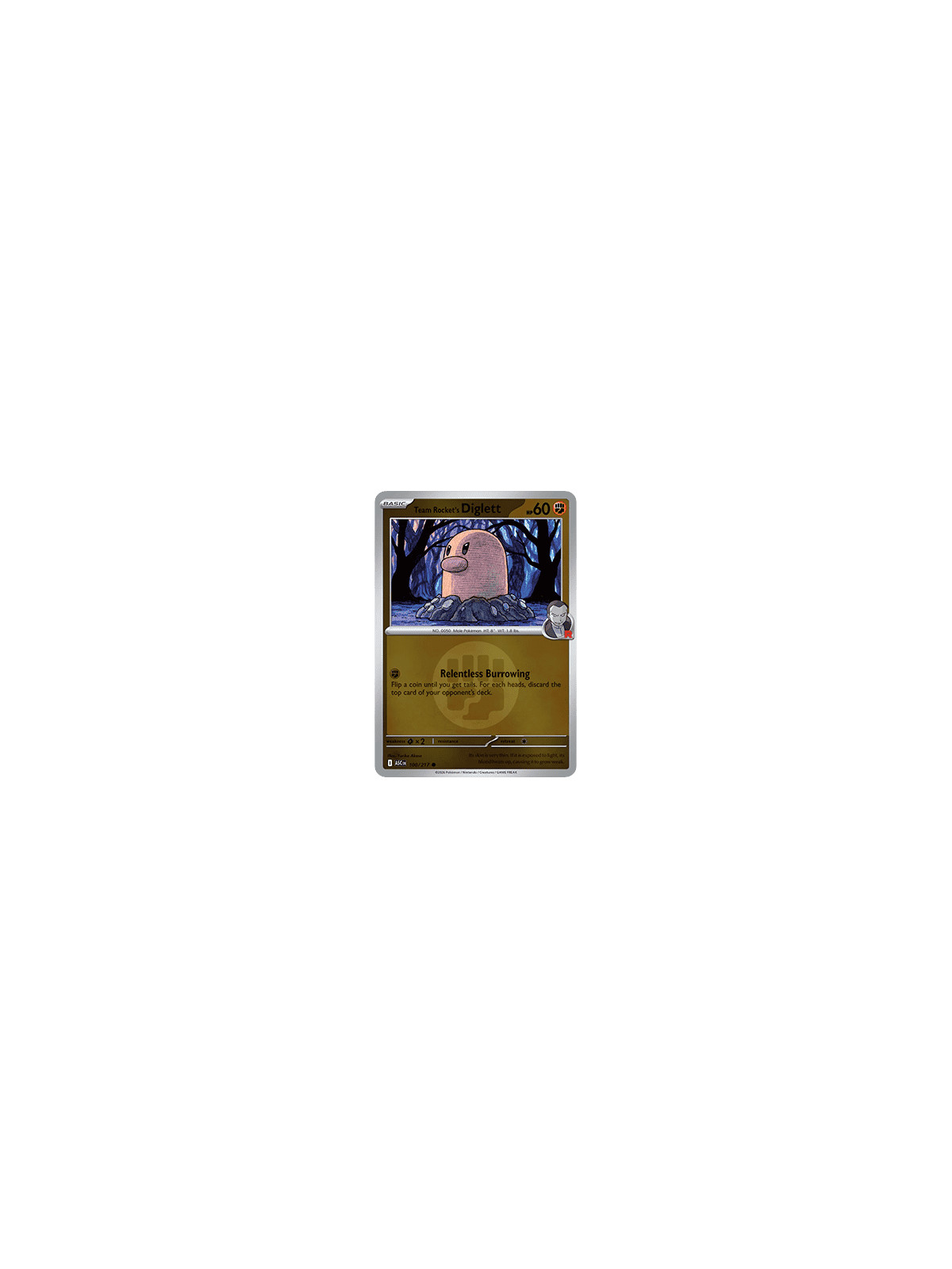 ASC 100 - Team Rocket's Diglett - Energy