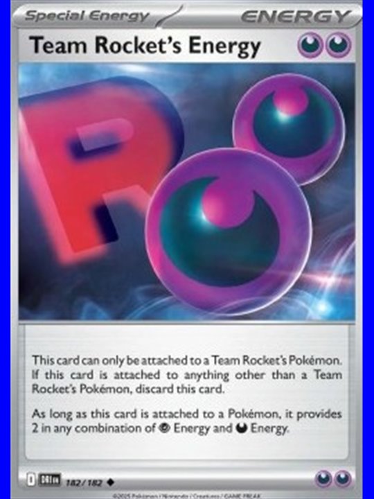 DRI 182 - Team Rocket's Energy - Reverse Holo