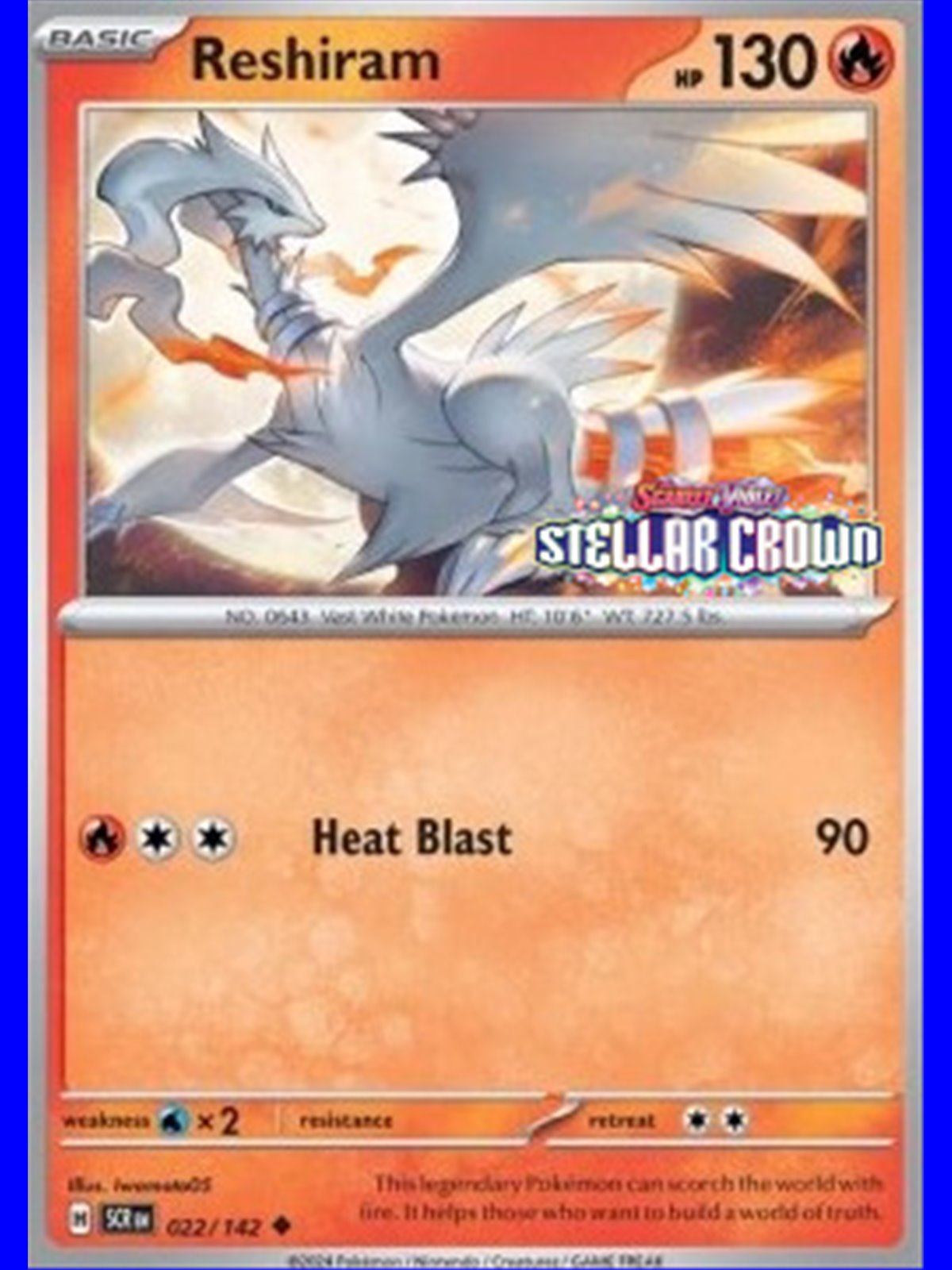 SCR 022 - Reshiram - Stamped