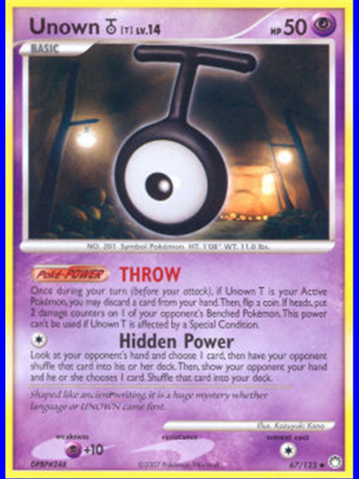 MT 067 - Unown [T] Lv.14 - Reverse Holo