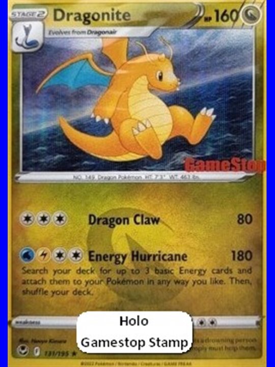SIT 131 - Dragonite - GameStop Stamp - Sealed