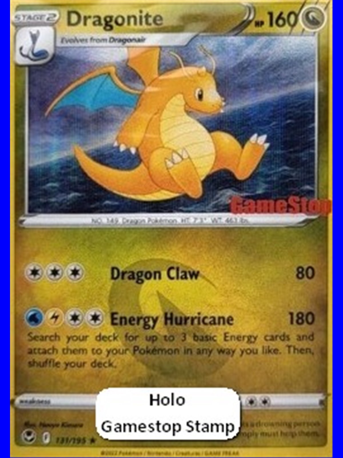 SIT 131 - Dragonite - GameStop Stamp - Sealed