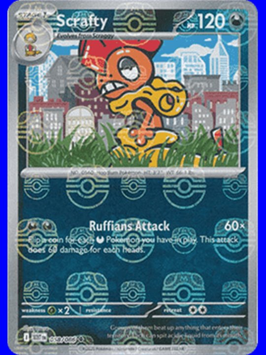 WHT 058 - Scrafty - MasterBall