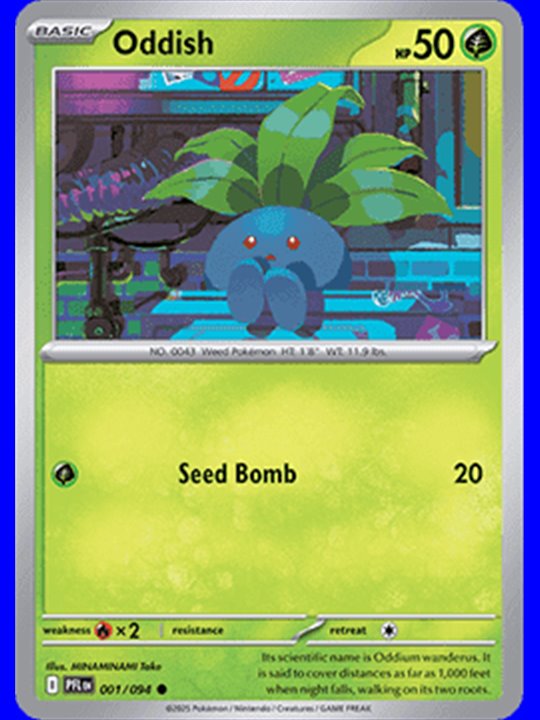 PFL 001 - Oddish - Reverse Holo