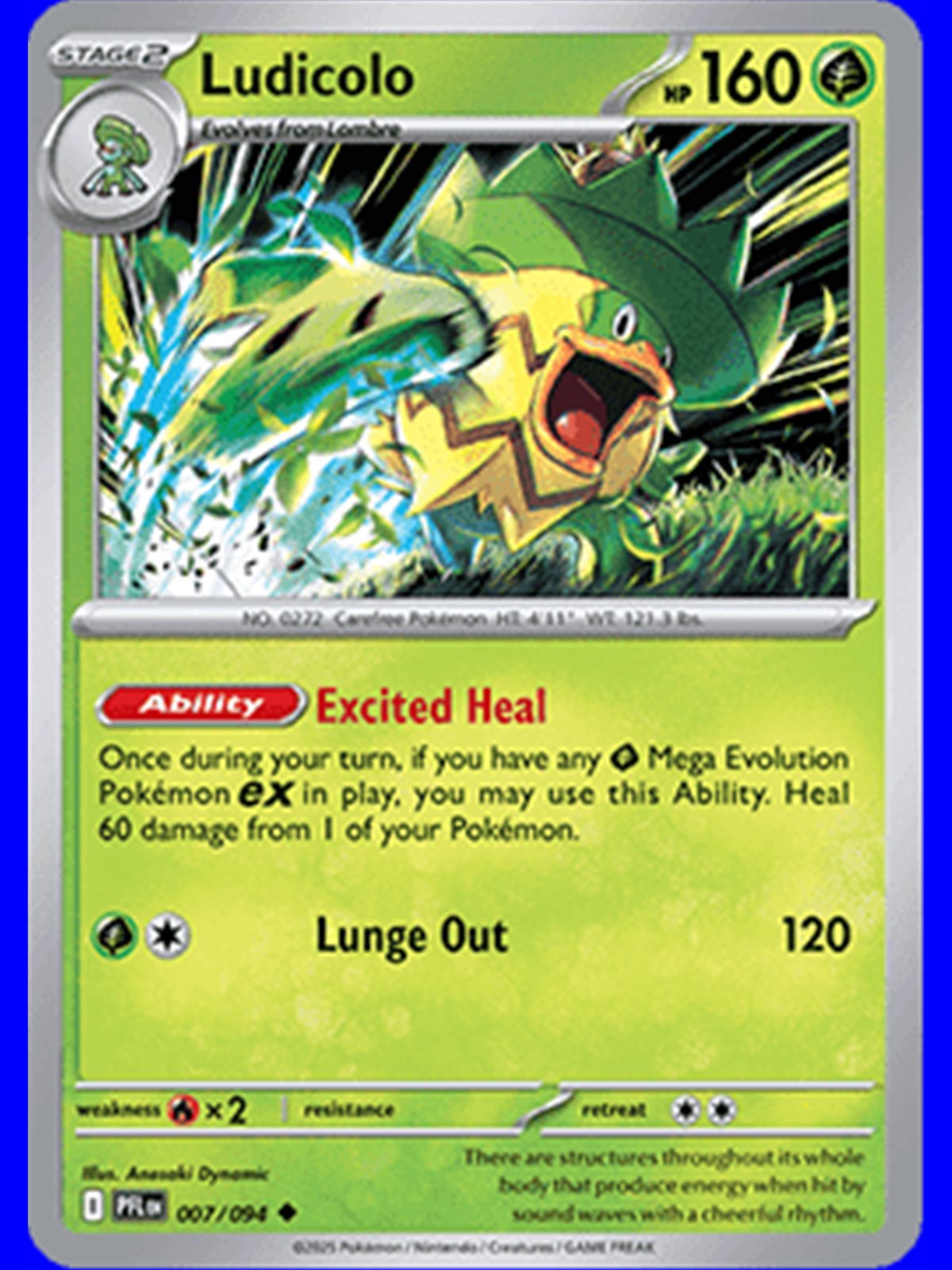 PFL 007 - Ludicolo - Reverse Holo