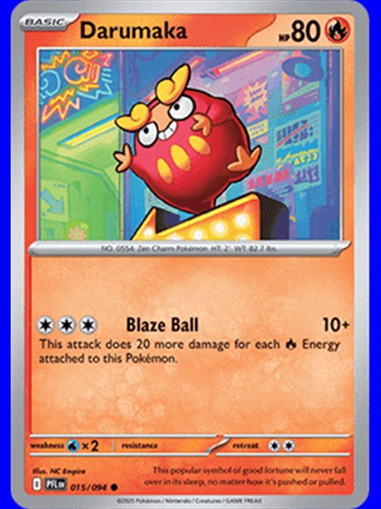 PFL 015 - Darumaka - Reverse Holo