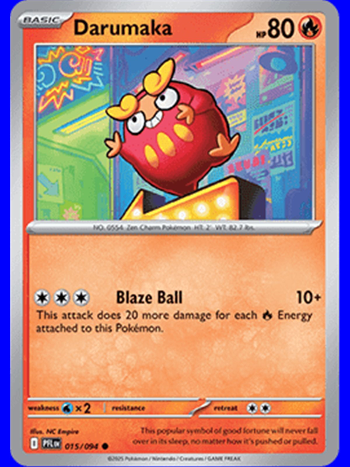 PFL 015 - Darumaka - Reverse Holo