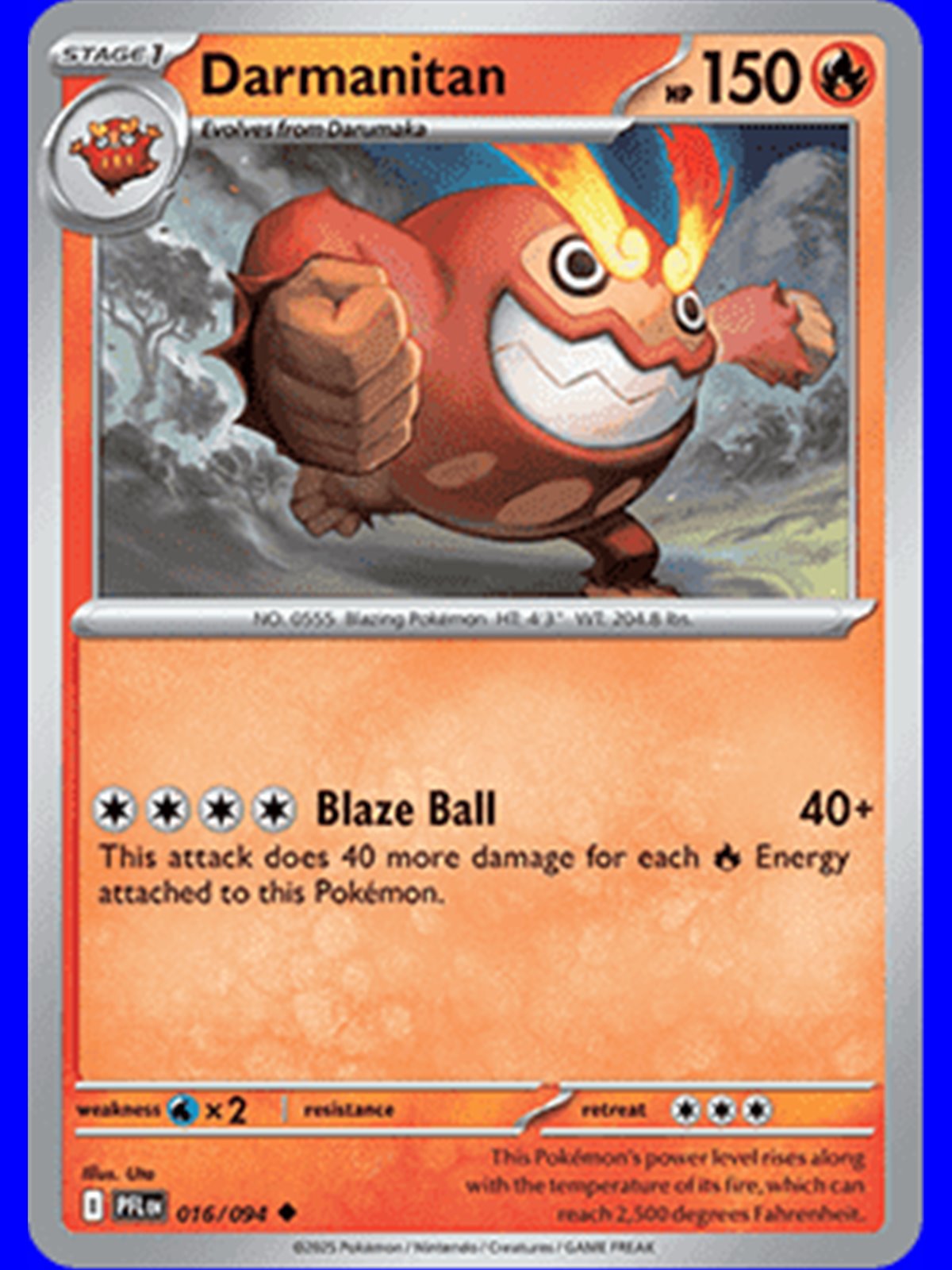 PFL 016 - Darmanitan - Reverse Holo