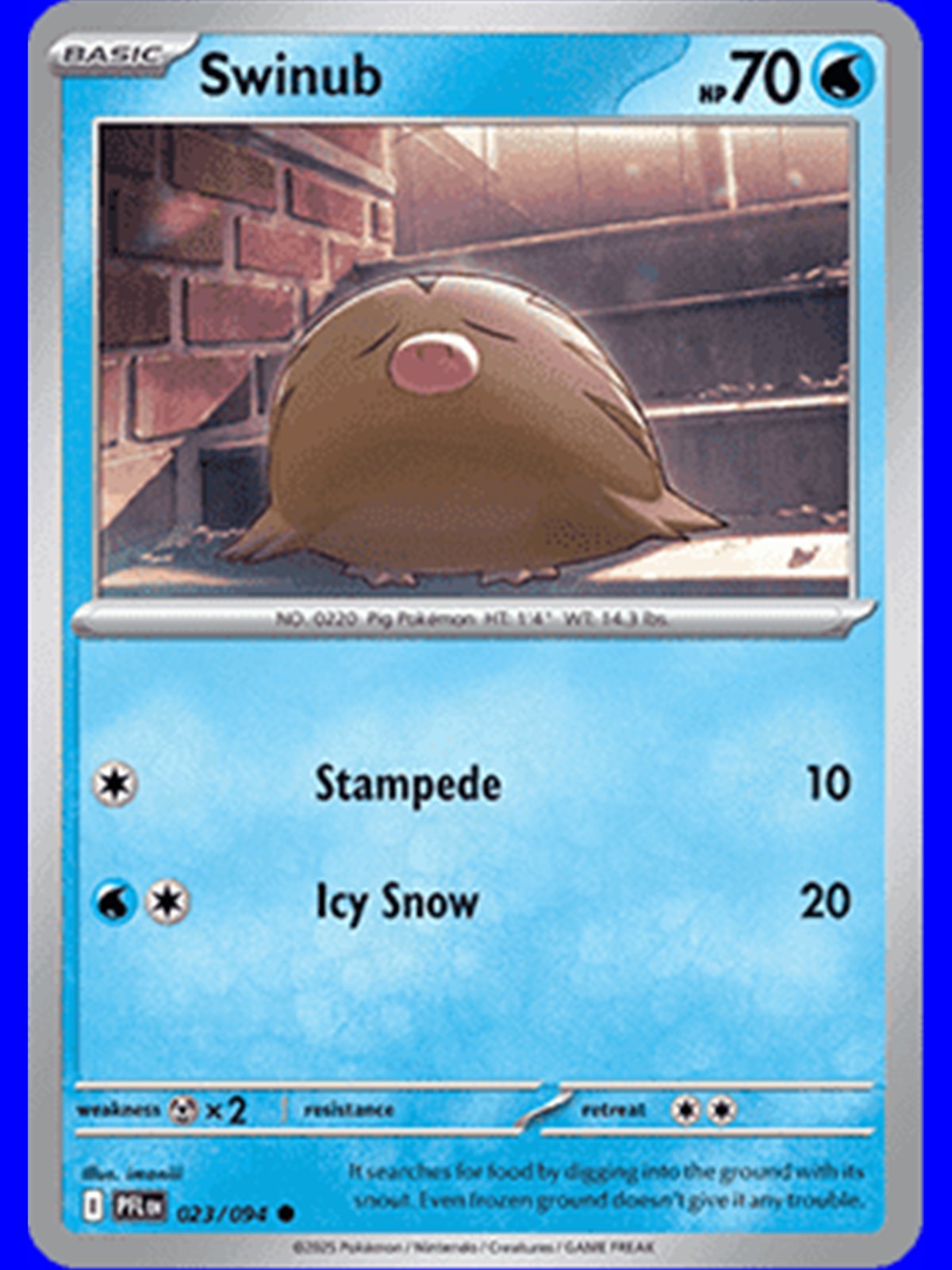 PFL 023 - Swinub - Reverse Holo