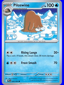 PFL 024 - Piloswine - Reverse Holo