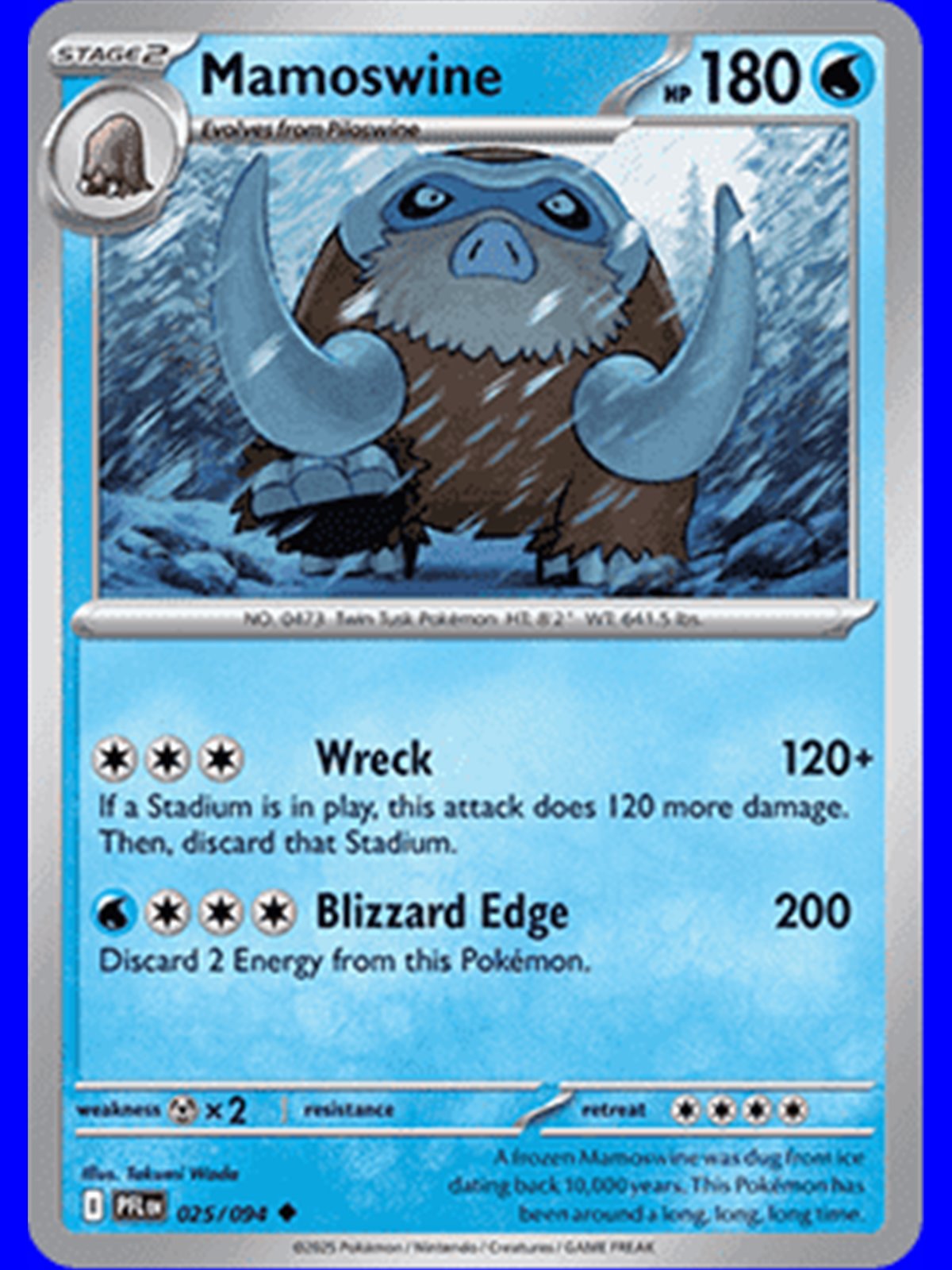 PFL 025 - Mamoswine - Reverse Holo