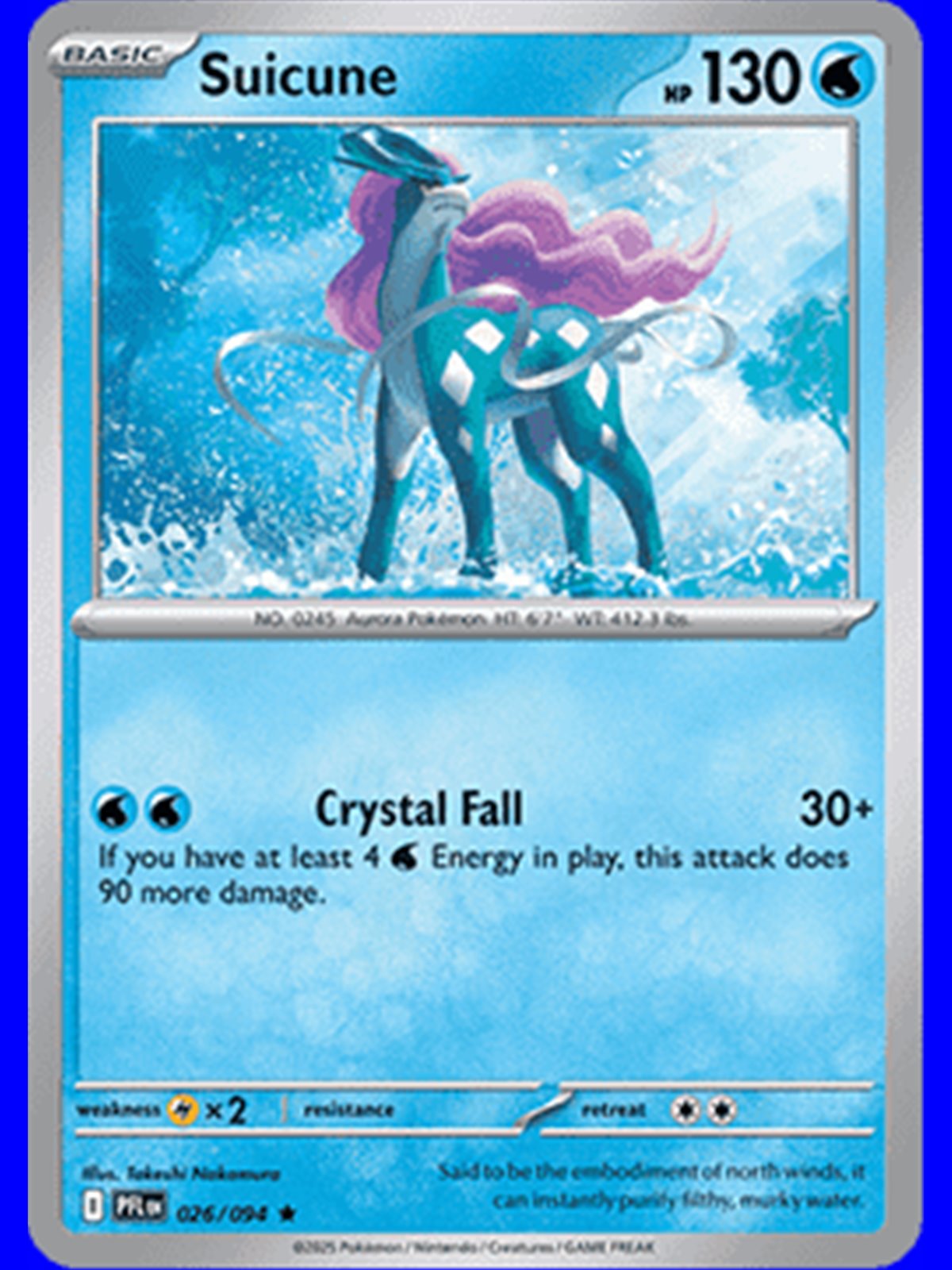 PFL 026 - Suicune - Reverse Holo